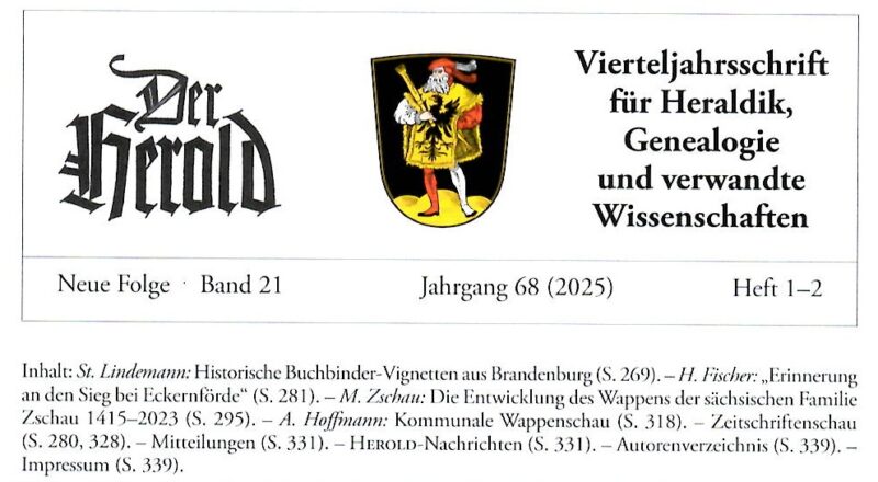 Titel HEROLD-Vierteljahrsschrift 1-2/2025